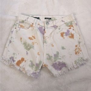 Wild Fable Tie Dye Distressed High Rise Shorts